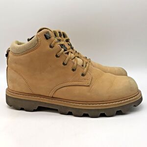 Jansport Mt. Rainier Nubuck Work Boot Men's 10.5 Tan Leather Lace Up Ankle Shoes
